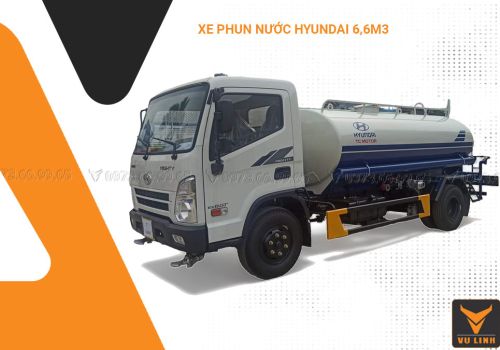 Xe phun nước rửa đường tưới cây Hyundai EX8 6,6m3