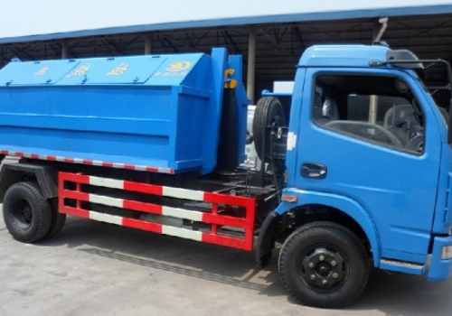 Xe chở rác thùng rời hooklift Dongfeng 5m3