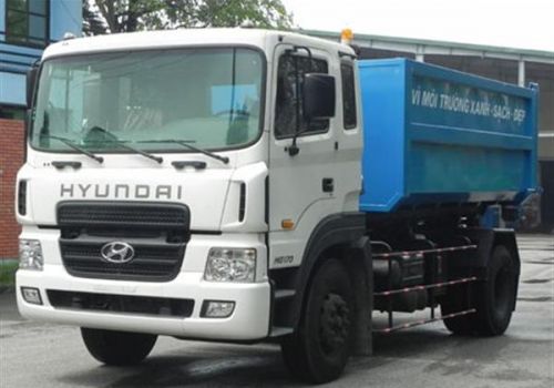 Xe chở rác thùng rời Hyundai 14m3