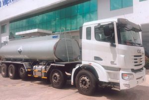 xe chở hóa chất, chở axít HCL 17 khối C&C