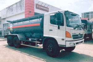 xe chở hóa chất, chở axít H2SO4 10 khối Hino FM 3 xe chở hóa chất, chở axít H2SO4 10 khối Hino FM