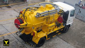 Xe hút bùn thông cống 4 khối phun áp lực cao Hino Fc 1