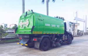 xe quét đường hút bụi 6 khối Isuzu 4 xe quét đường hút bụi 6 khối ISUZU FVR34LE4